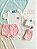 Conjunto Bebê Feminino Algodão Body Off White Melancia Short Rosa - Imagem 5