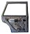 Porta Traseira Esquerda Vw Gol Serie Ouro G3 2000 1999/2005 - Imagem 2