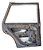 Porta Traseira Esquerda Vw Gol G3 G4 Parati 2000/14 Detalhe Traseira Esquerdo - Imagem 2