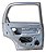 Porta Traseira Esquerda Gm Chevrolet Corsa Hacth 2002 A 2003 Traseira Esquerdo - Imagem 2