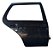 Porta Traseira Direita Vw Golf 1999 Traseira Direito Preto - Imagem 1