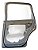 Porta Traseira Direita Vw Polo Hatch 2003 Traseira Direito Prateado - Imagem 2