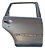 Porta Traseira Direita Vw Polo Hatch 2003 Traseira Direito Prateado - Imagem 1