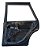 Porta Traseira Direita Vw Gol G3 1999 Traseira Direito Preto - Imagem 2