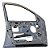 Porta Dianteira Esquerda Ford Focus 2002 2000 A 2007 Detalhe Dianteira Esquerdo Prata - Imagem 6
