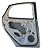 Porta Traseira Esquerda Ford Focus 2014 2015 A 2019 Detalhe Traseira Esquerdo Branco - Imagem 6