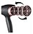 SECADOR DE CABELO MONDIAL BLACK ROSE SC-37 PRETO E ROSA 127V - Imagem 6