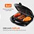 Grill E Sanduicheira Pratic Sn-01 750w Preto 127v - Imagem 2