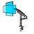 Suporte De Mesa Elg Para Monitor De 17 A 35 -F80n - Imagem 6