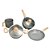 Kit Panelas Antiaderentes 4 PeÇAs Marble Edition Dark Grey - Imagem 3