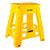 Banqueta Plast Dobravel 450mm Amarela Vonder - Imagem 4