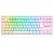 Teclado Mecanico Kumara Pro Rgb Wireless Branco Switch Marrom - Imagem 1