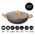 Panela Wok com Tampa 7l Cerâmica Marble Edition Dark Grey Oster - Imagem 2