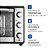 Forno Elétrico Mondial Grand Family Ll Frn-52-b 1800w 127v Preto Inox - Imagem 4