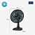 Ventilador de Mesa Super Power Ll 60w Nvsp-30-ap2 Preto 127v - Imagem 5