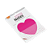 BLOCO SMART NOTES 70X70MM - TRANSPARENTE CORAÇÃO ROSA - 20FLS - 1BLOCO - Imagem 1