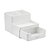 ORGANIZADOR PLÁSTICO DE MESA 4 COMPART. COM GAVETA - BRANCO - Imagem 2