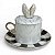 Xícara Coelho Branco - Imagem 4