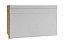 Rodapé Madebene 10cm em MDF Branco com Friso (Barra c/ 2,16ml espessura: 15mm altura 100mm) - Imagem 1