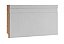 Rodapé 15 Cm Em MDF Branco Com Friso  (Barra com 2,16ml Espessura: 15mm Altura: 150mm) - Imagem 1