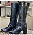 Bota de couro legítimo com 2 zíperes - Bota Premium - Imagem 1