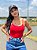 Blusa Regata Alcinha c/ Bojo Básica Feminina Suplex poliamida - Imagem 1