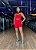 Conjunto fitness vermelho feminino linha Paris Premium, tecido blackout ZERO transparência - Imagem 1