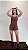 Macaquinho Fitness Jacquard – Marrom - Imagem 2