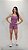 Macaquinho Feminino Fitness Tecido Jacquard curto ou meia coxa cor Tulipe Matte - Imagem 1