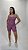 Macaquinho Feminino Fitness Tecido Jacquard curto ou meia coxa cor Tulipe Matte - Imagem 2