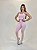 Conjunto fitness feminino, linha Paris Premium, tecido blackout ZERO transparência Crystal Rose - Imagem 3