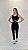 Conjunto Preto linha Dance Top Regata+legging cós alto ZERO transparência - Imagem 3