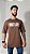 Camiseta Oversize Masculina – Algodão Premium - Marrom - Imagem 1