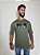 Camiseta Oversize Masculina – Algodão Premium - Verde Militar - Imagem 1