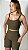Conjunto fitness Marrom Expresso feminino linha Paris Premium, tecido blackout ZERO transparência - Imagem 1