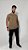 Camiseta Masculina Malha Peruana Capuccino - Imagem 3
