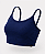 Top cropped, tecido Jacquard Lux Personalizado cor Azul Marinho - Imagem 1