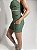 Shorts Com Bolso Feminino Cós Alto Linha Paris - Cor Verde Chive - Imagem 3