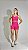 Conjunto Fitness Linha Paris Top + Shorts – Rosa Red - Imagem 1