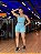 Shorts Fitness Linha Paris com Bolso – Sky Blue - Imagem 1
