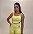 Top Cropped Fitness Linha Paris – Amarelo Manteiga - Imagem 1