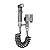 Chuveiro higiênico para bidê sanitário, chuveiro, válvula angular de saída - Imagem 8
