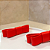 Presilha Olivia com Laço Chanel Duplo Vermelho em Couro - Imagem 3