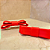 Presilha Olivia com Laço Chanel Duplo Vermelho em Couro - Imagem 2