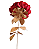 Rosa Gigante Perfeita | Vermelho e Dourado - Imagem 2