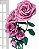 Rosa Gigante Perfeita - Pedestal com 5 Rosas - Imagem 1