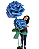 Rosa Gigante em Pedestal com 2 Rosas - Imagem 2