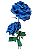 Rosa Gigante em Pedestal com 2 Rosas - Imagem 1