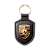 Chaveiro - Emblema Porsche preto - Imagem 1
