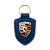 Chaveiro - Emblema Porsche azul - Imagem 1